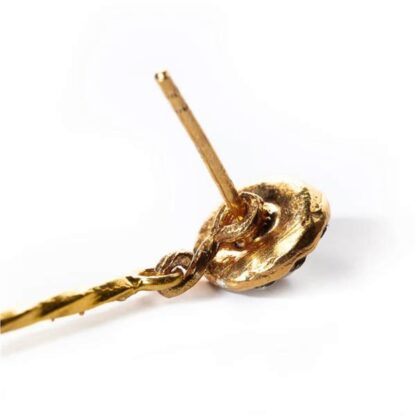 Pendientes fusion largo desmontable azul