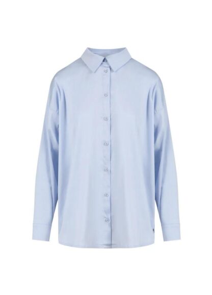 Camisa larga algodon AZUL