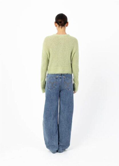 Cardigan corto alpaca VERDE