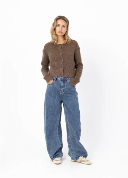 Cardigan corto alpaca MARRON