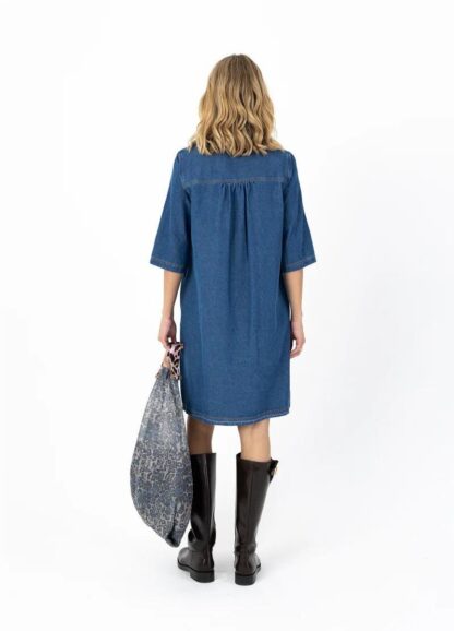 ELLIS DENIM DRESS AZUL