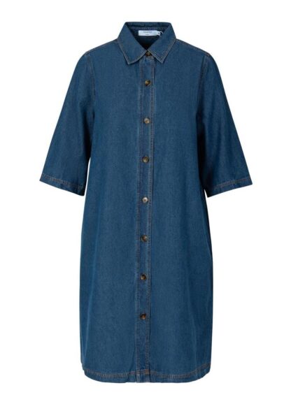 ELLIS DENIM DRESS AZUL