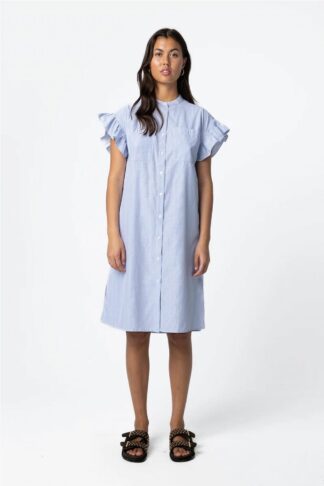 Vestido rayas con volantes