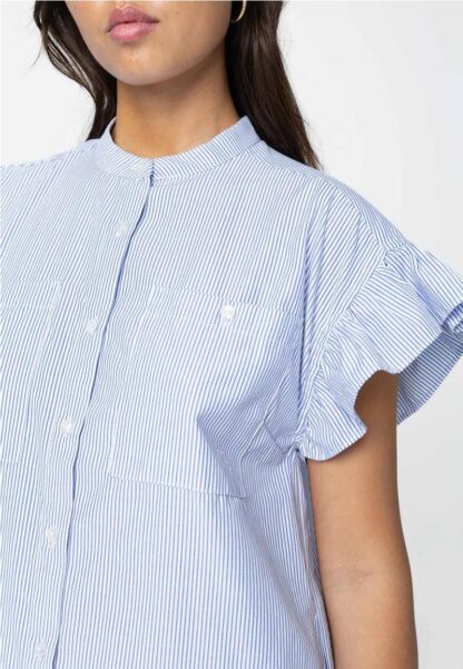 Vestido rayas con volantes