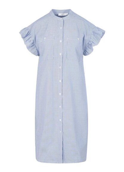 Vestido rayas con volantes