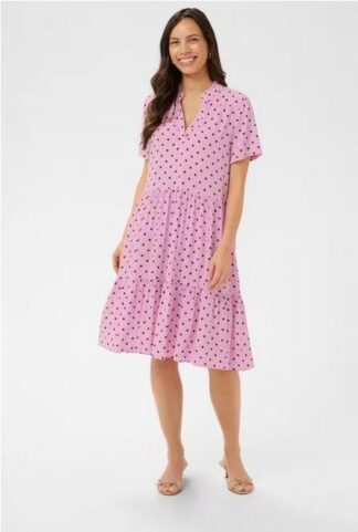Vestido lunares rosa