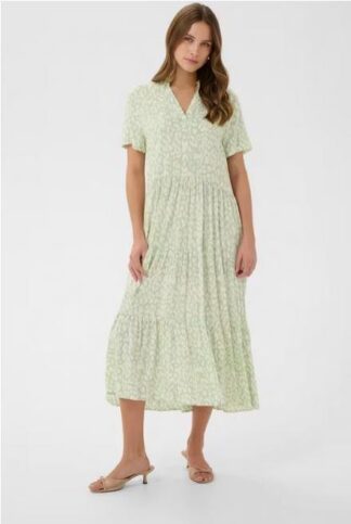 Vestido animal print menta