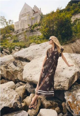 Vestido camisero chocolate