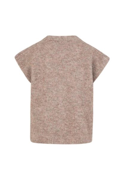 Chaleco jaspeado beige