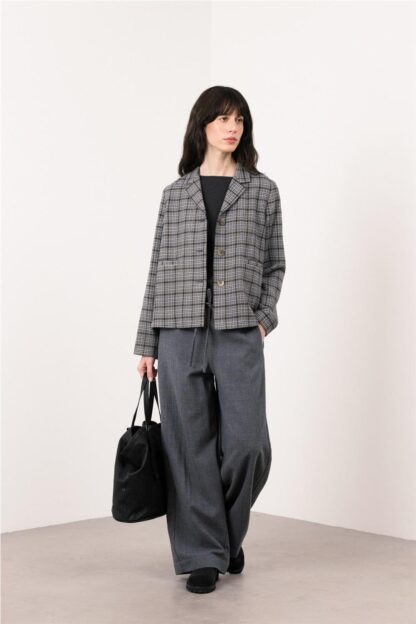 Blazer corta cuadros
