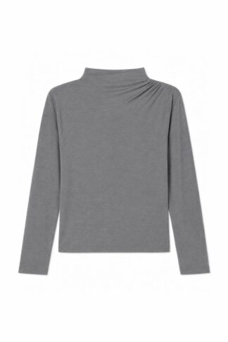 Camiseta cuello alto GRIS
